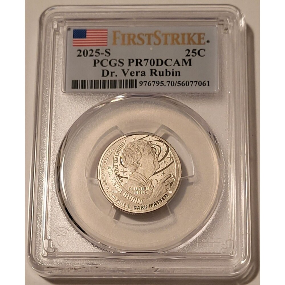 2025 S Clad Dr Vera Rubin Quarter Proof PR70 DCAM PCGS First Strike